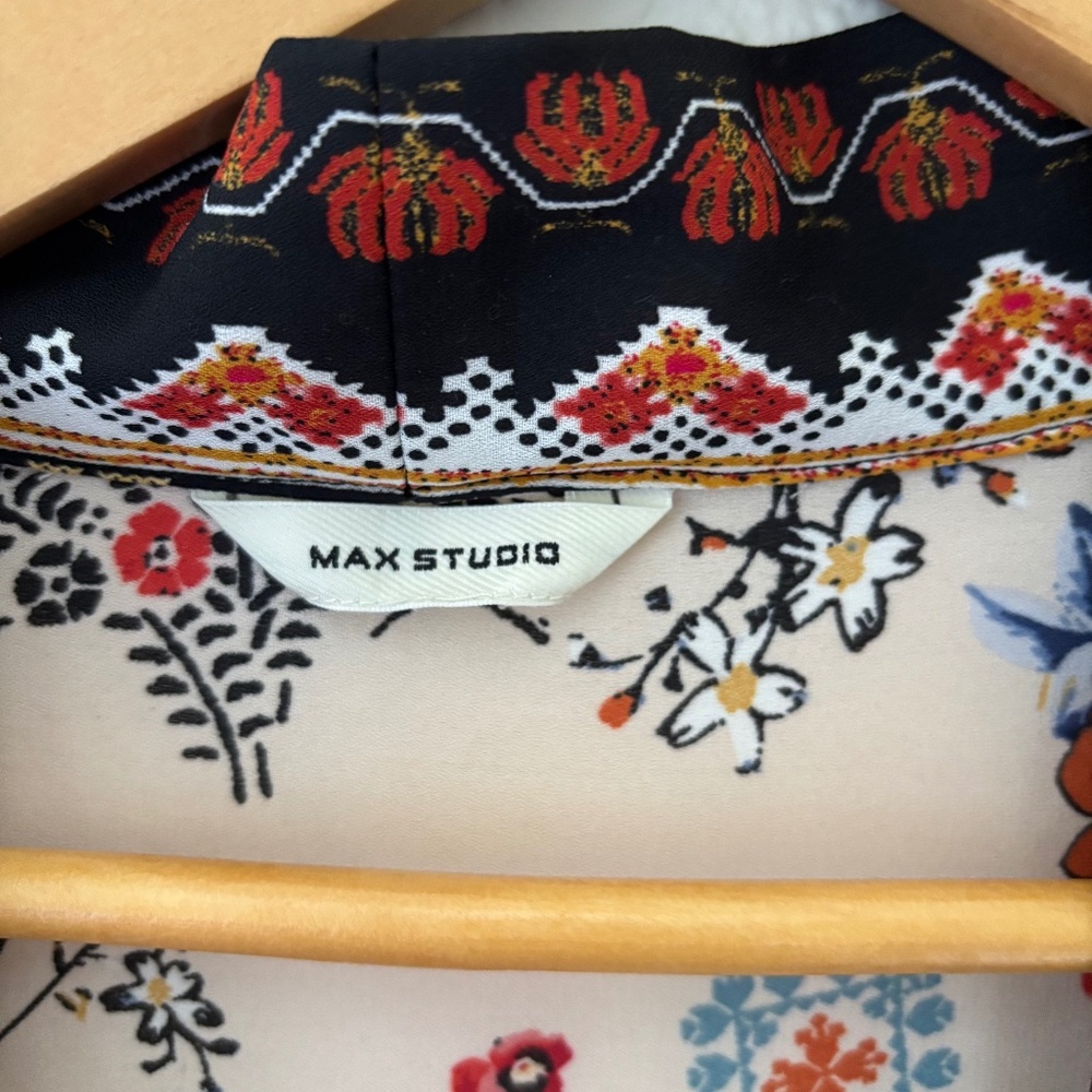 Max studio floral mixed print boho kimono‎ one size - Picture 4 of 7